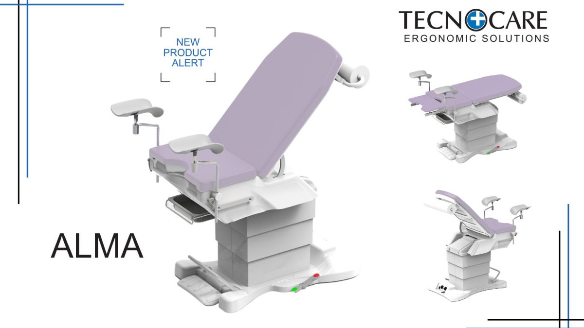 Tecnocare presenta Alma, la poltrona ginecologiaca di ultima generazione